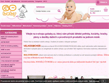 Tablet Screenshot of gobaby.cz